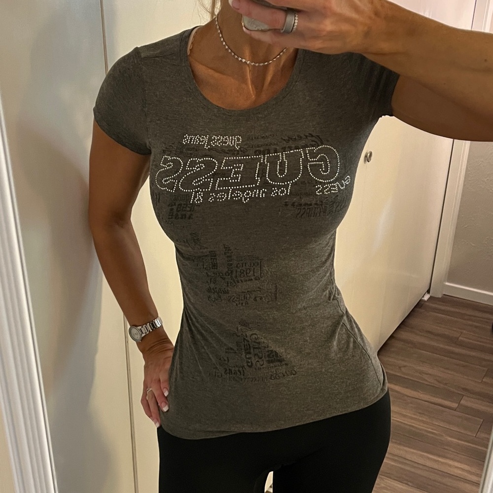 GUESS Graphic Bling Y2K Vintage Tee Shirt